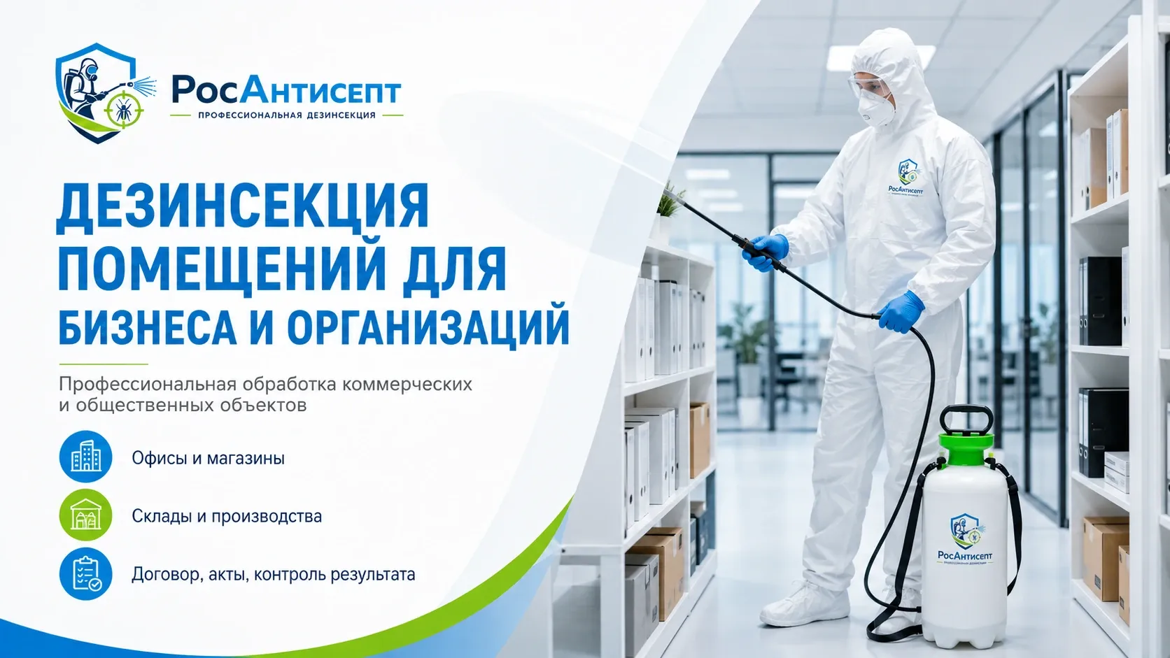 Дезинсекция помещений для бизнеса и организаций в Москве | РосАнтисепт