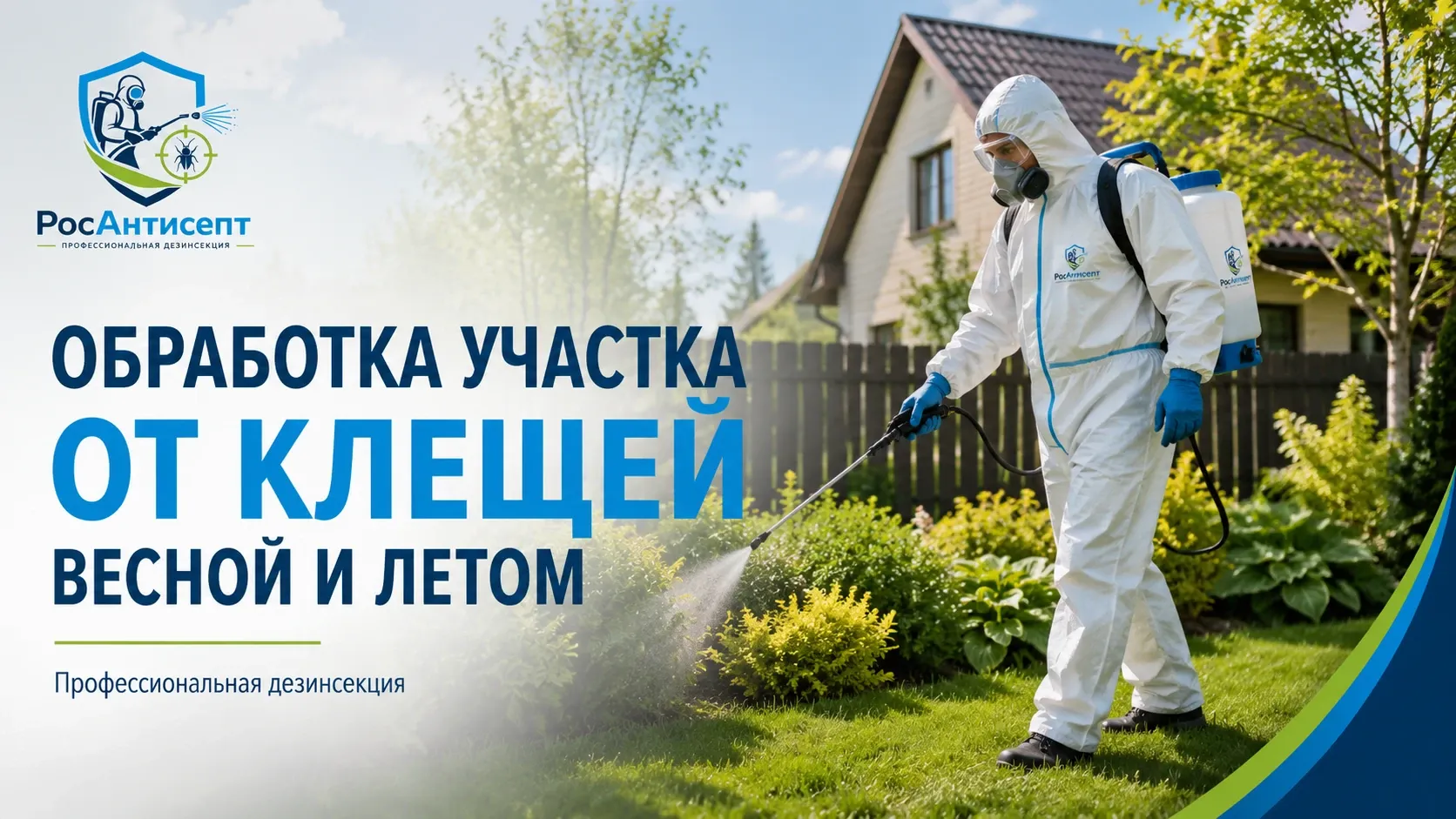 Обработка участка от клещей весной, летом и осенью — заказать в Москве и МО